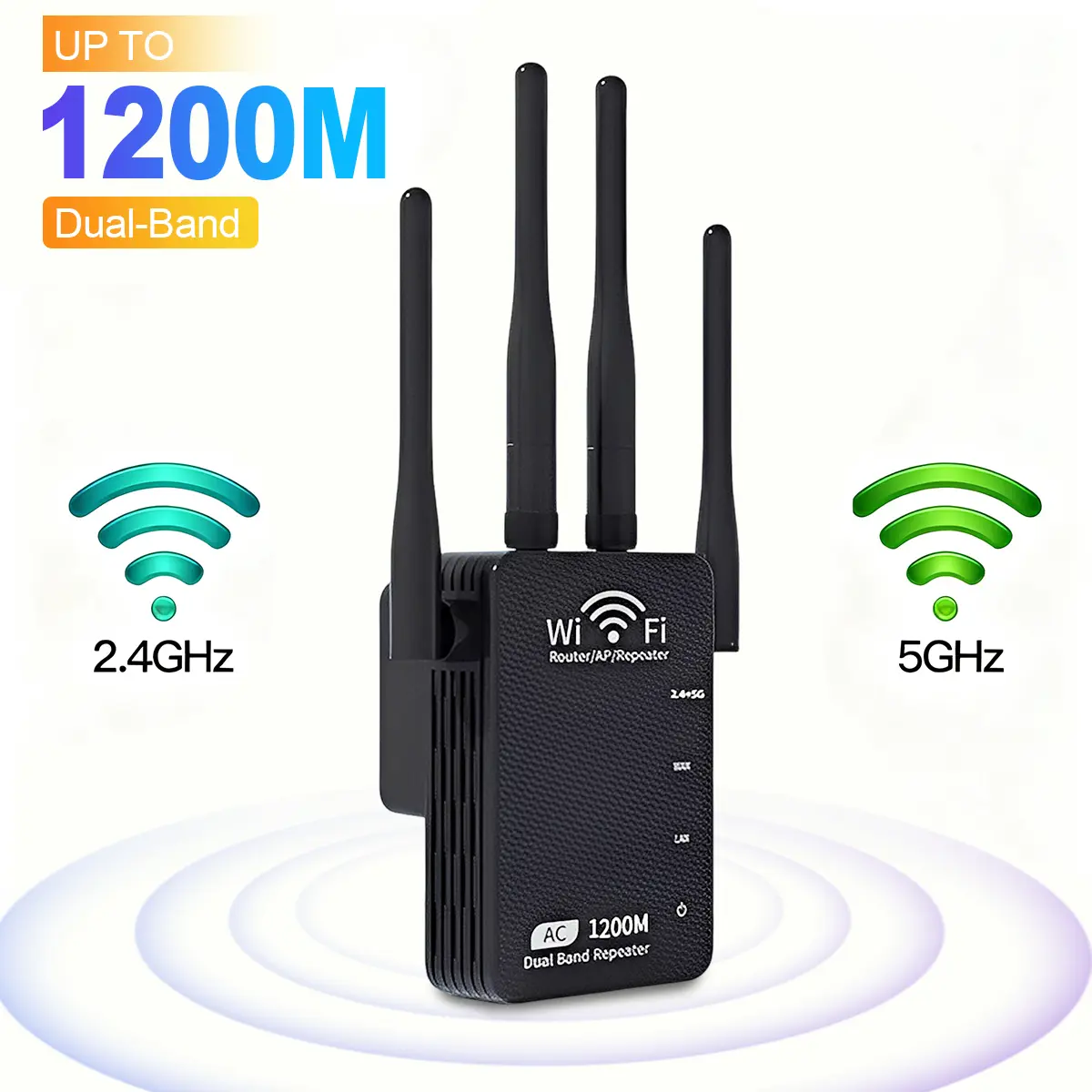 Wifi Repeater WiFi Extender WiFi Adapter Best WiFi Provider Best WiFi For Gaming 1200Mbps Dual Band (5GHz/2.4GHz) Signal Booster Wide Signal Coverage  Devices Repeater with Ethernet Port for Home Gifts summerwins