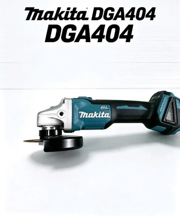 Makita DGA404 Cordless Brushless Angle Grinder, Handheld Abrasive Power Tool For Metal Polishing Cutting Rust Removal Stone Trimming, Adjustable Speed With Anti-Rebound Function, Matched With Detachable Auxiliary Handle kit