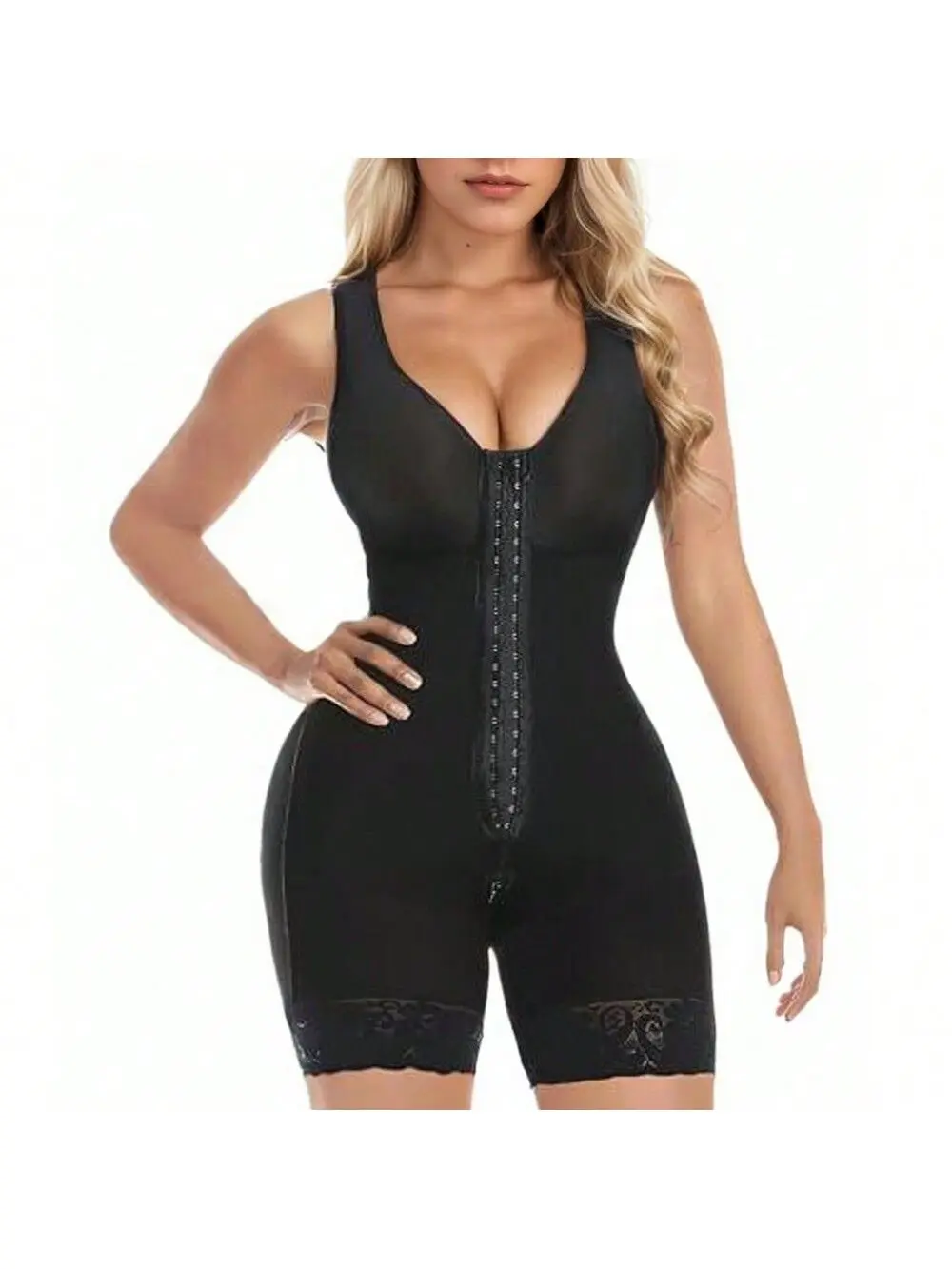 Fasjrixa Fajas Colombianas Shapewear for Women Tummy Control Post Surgery Full Body Shaper Butt Lifter with Zipper Crotch,corset tops for women,fajas colombianas moldeadoras Compression Womenswear