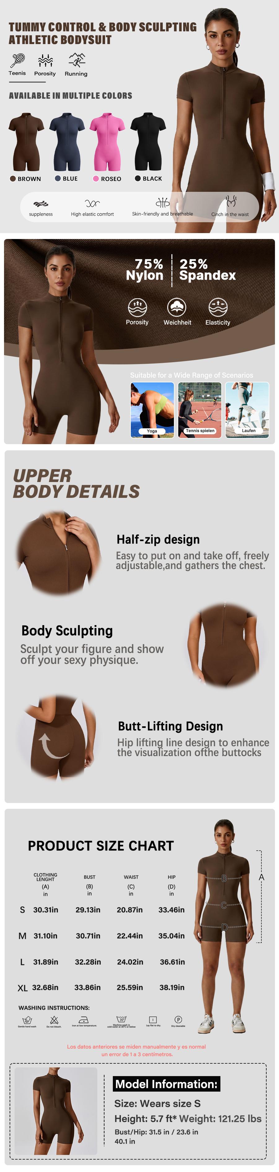 NVWA Women's High Elastic Sports Jumpsuit
