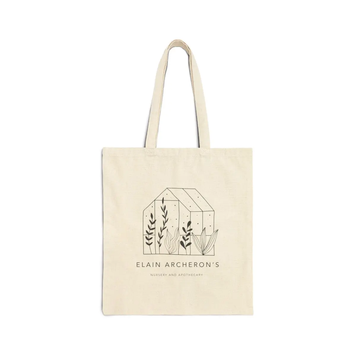 ACOTAR Fan Merch - Elain Archeron's Nursery + Apothecary - Double Sided Cotton Canvas Tote Bag - A Court of Thorns and Roses