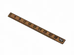 Boat Fishing Ruler – Teak EVA Foam Non-Slip 36”