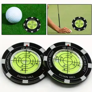 High Precision Golf Green & Slope Reader - Round Ball Marker Putting Aid 1PC J024 | Essential Golf Accessory for Accurate Putts