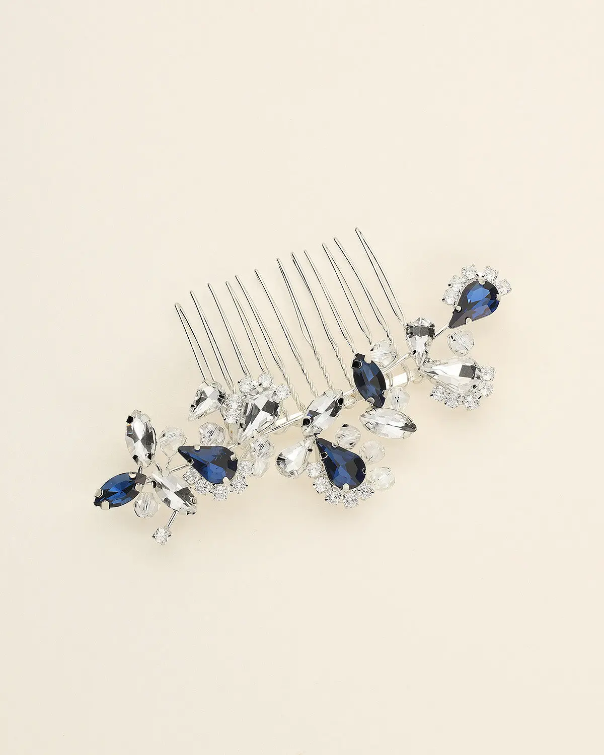 Montana Blue Crystal Hair Comb Montana Hair Comb - Etsy main image 3