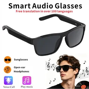 AI smart glasses supports real-time translation of 100 languages, chat system, 75 * 2mAh battery, multifunctional audio glasses, Multifunctional audio sunglasses, microphone and speaker, high-definition voice calls, and HIFI music quality