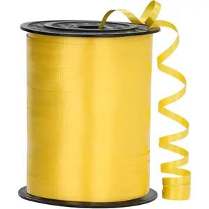 Yellow Ribbon - 500 Yard Crimped Curly Ribbon for Gift Wrapping, Balloons, Parties & More