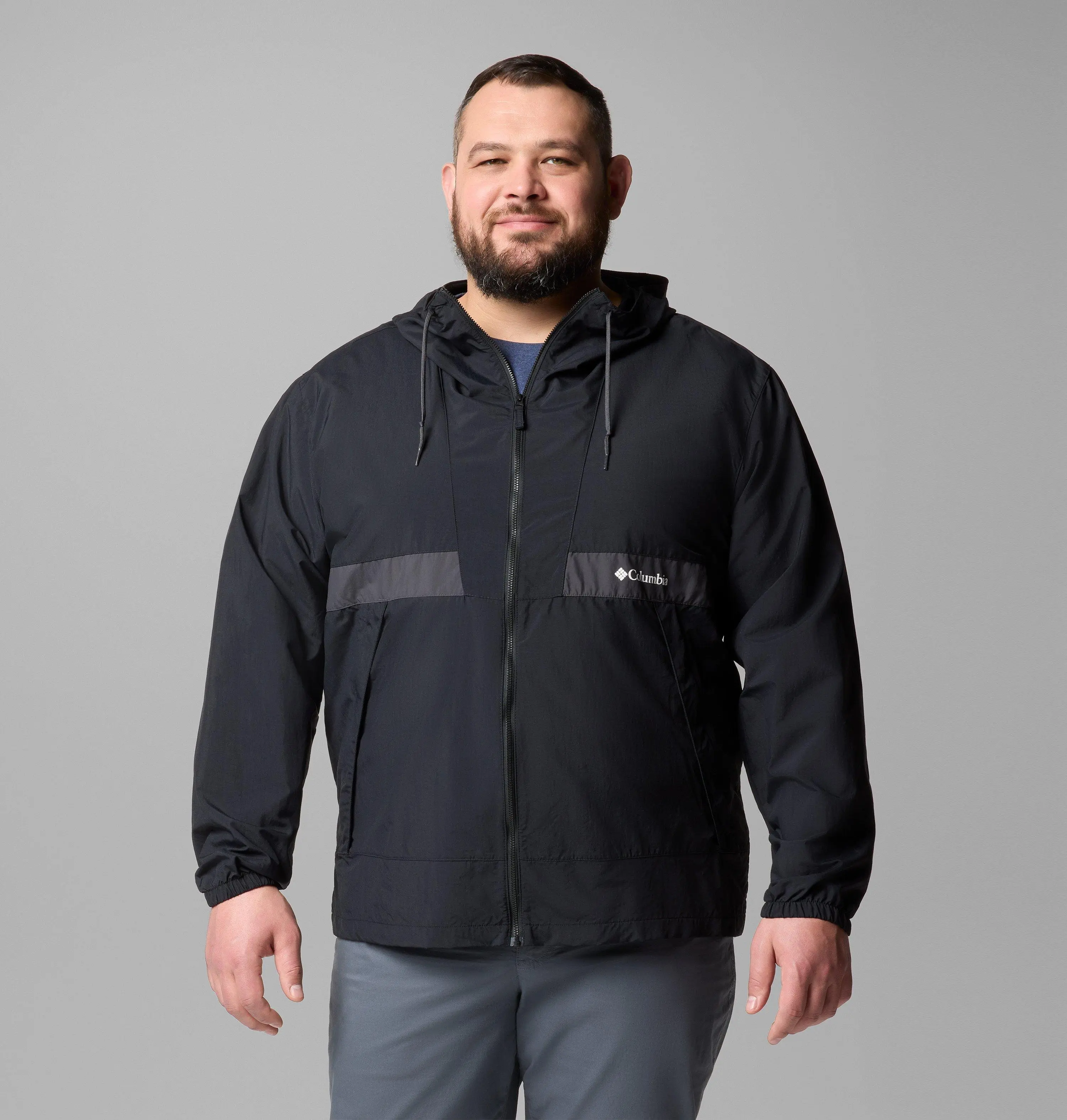 Men's Spire Valley Hooded Windbreaker - Big