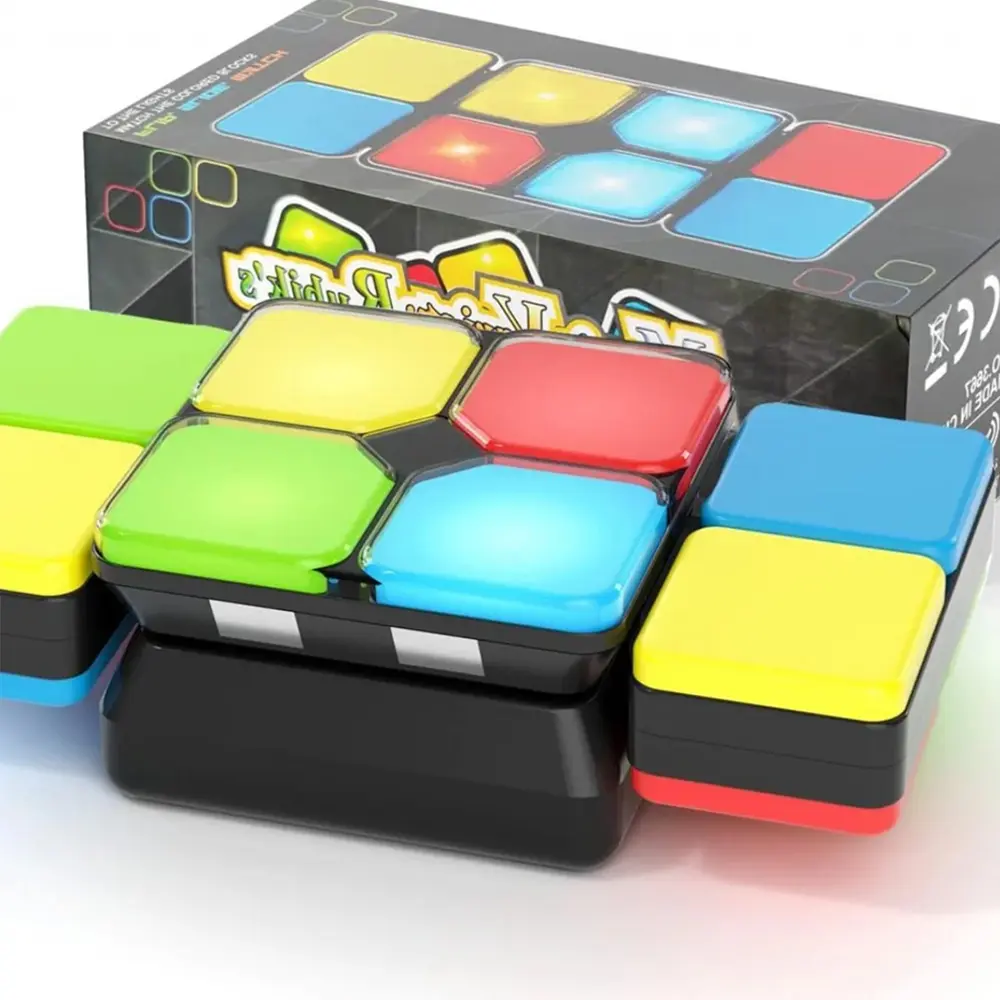 Flip-page handheld puzzle Summer salegame, fast-paced brain-training toy,interactive cube for parent-child interaction,interactive puzzle game, festive gift LED light-up cube, brain-training toy, children'sparty toy, children's stress-relieving toy