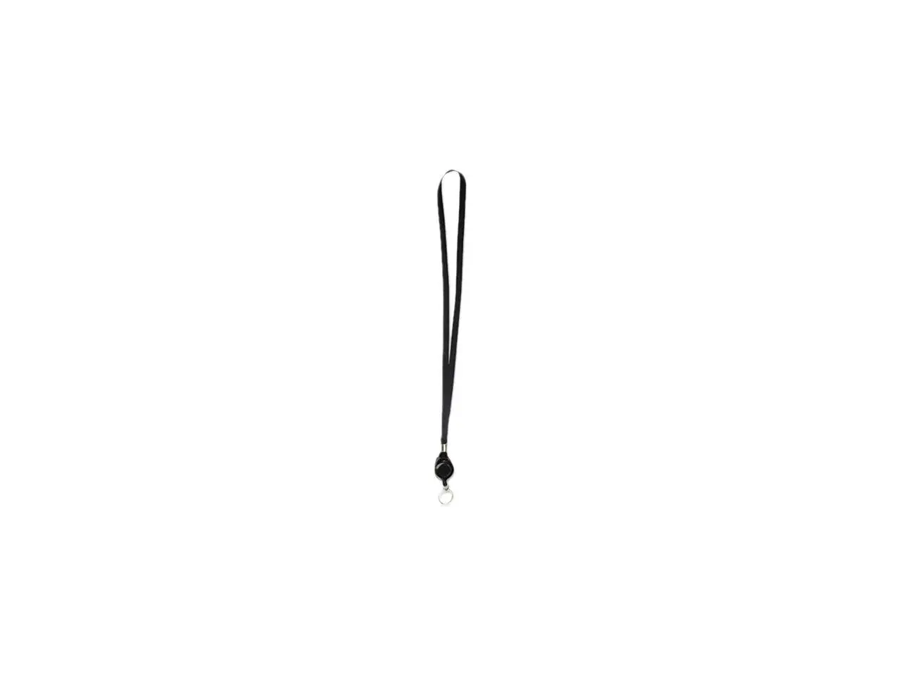 Advantus 75547 Lanyards with Retractable ID Reels, Ring Style, 36" Long, Black, 12/Box