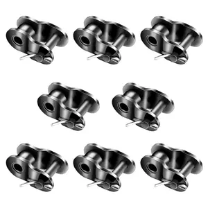 8 Pcs 420 Chain Roller Chain Offset Link 420 Chain Master Link, Half Link, Crank Link