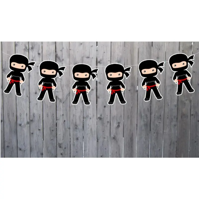 Ninja Banner, Ninja Birthday Banner, Ninja Garland, Ninja Party Banner