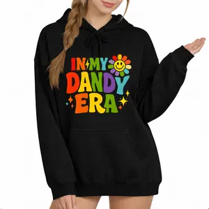 Retro Colorful Hoodie – In My Dandy Era Long Sleeve with Funny Vibes
