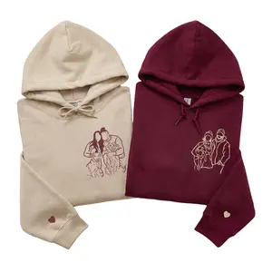 Custom Dog Portrait Sweatshirt from Photo – Personalized Pet Memorial Gift for Dog Moms, Cat Lovers or Pet Loss