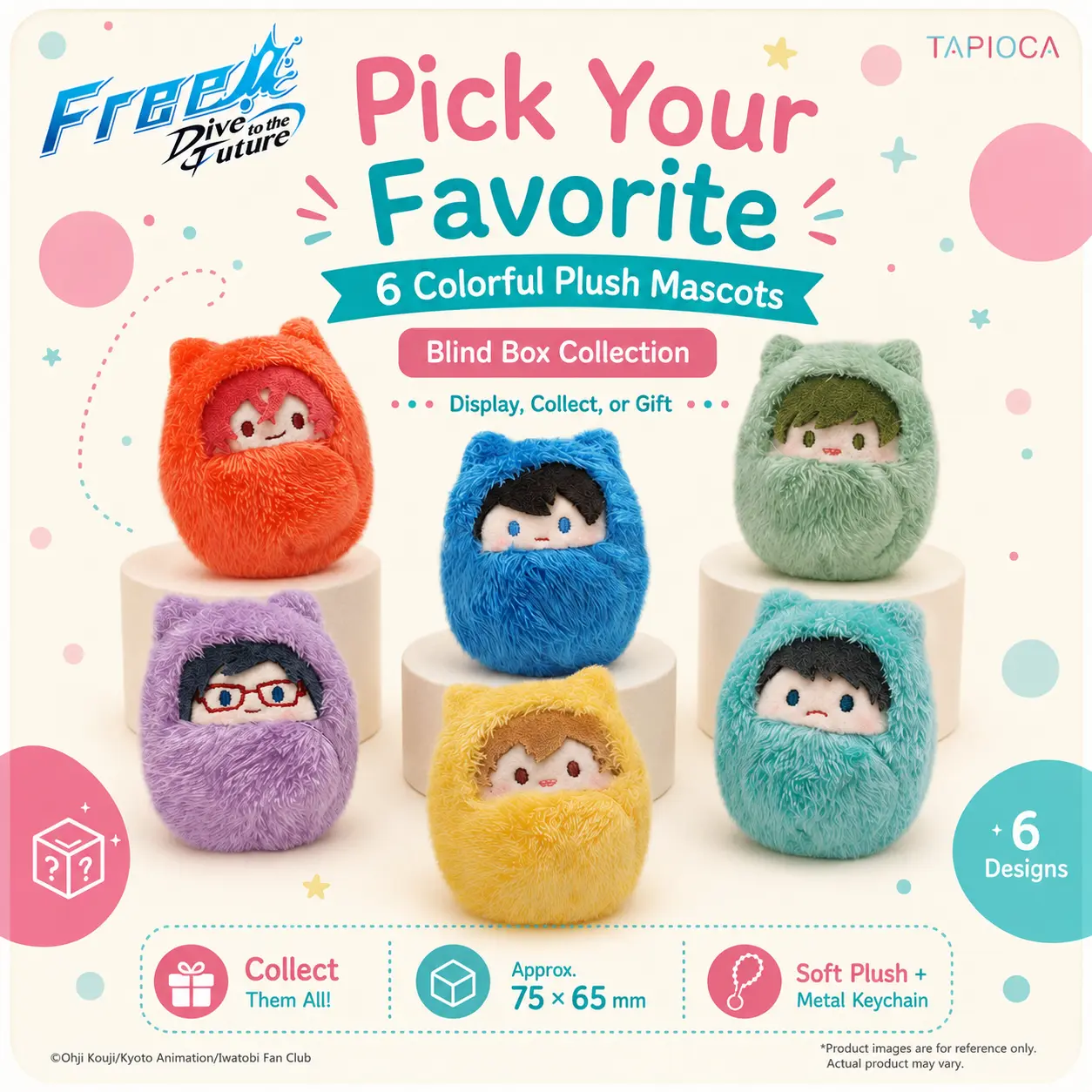 Free! Chibi Swaddle Plush Keychain