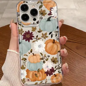 Pumpkin Pattern Phone Case, Anti-drop Shockproof Phone Protective Cover, Phone Accessory Compatible with iPhone 6 7 8 X XR XS 11 12 13 14 15 Pro Max