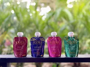 NOORA Blends Variety 4-Pack | 8G Fiber Per Pouch | Immunity, Calm, Clarity & Hydration | Fruit Functional Snack Pouches | No High-Intensity Sweeteners | Drink, Blend, Drizzle | Gut Health