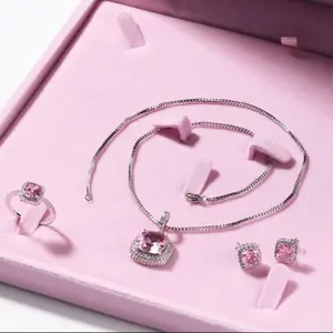 Pink diamond set Female