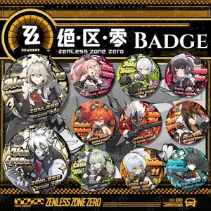 New Zenless Zone Zero Brooch Astra Yao Tsukishiro Yanagi Evelyn Chevalier Double-Flash Badge Pin Cartoon Anime Game Jewelry Gift