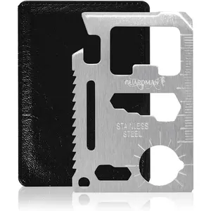 EDC Survival Gear| 11-in-1 Tactical Wallet Multitool Card for Camping & Outdoors
