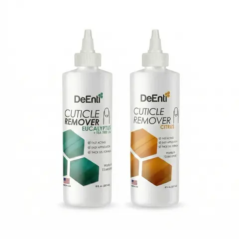 DeEnti Instant Cuticle Remover Gel 8 fl oz, Professional Cuticle Softener with Instant 15-Second Removal, Manicure & Pedicure Supplies