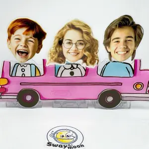 Family of 3 DIY Bobblehead Kit Custom Acrylic Photo Figures Bring Your Family's Happy Outings to Life Fun Creative and Easy for Anyone to Make