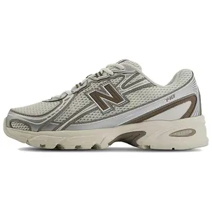 New Balance 740 'Sea Salt Mushroom' Men's Sneakers - Round Toe, Laces, All Seasons, Comfortable & Stylish