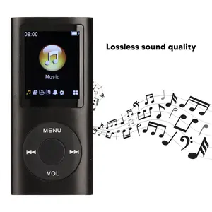 Aluminum Alloy MP3 Player Stylish Multifunctional Lossless Sound Slim 1.8 Inch LCD Screen Portable MP3 Music Player 2026