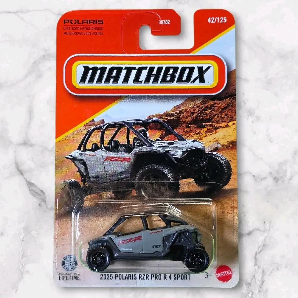 Matchbox 2025 Polaris RZR Pro R 4 Sport Gray Diecast Car 42/125
