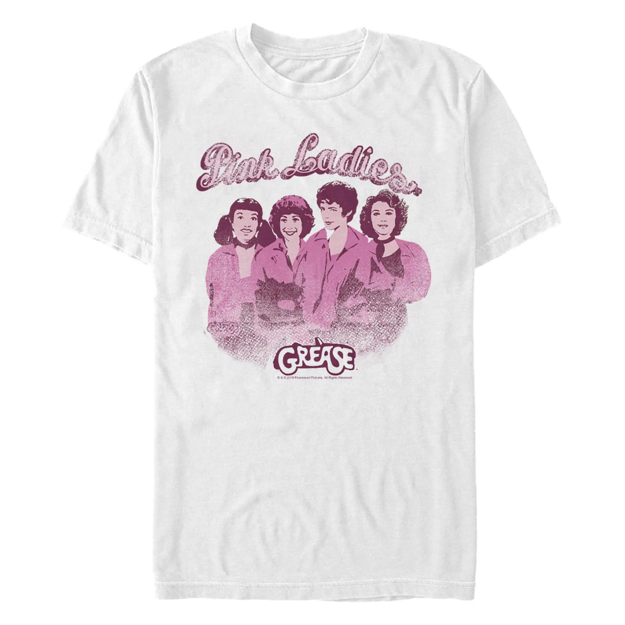 Men's Grease Retro Pink Ladies T-Shirt