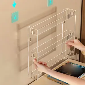 Wall-Mounted Cosmetic Organizer Rack, Space-Saving Skincare Storage Shelf, Multi-Layer Display Stand for Makeup & Accessories, Makeup Tool Organizer