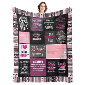 Best Granny Blanket Gifts for Grandma from Grandchildren Throw Blanket Mothers Day Birthday for Granny 50” X 60”
