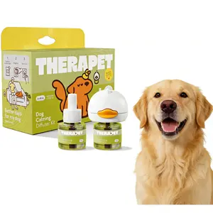 60-Day Dog Calming Diffuser for Anxiety & Stress Relief, Helps with Separation Anxiety, Barking, Chewing, Pee Accidents & Destructive Behavior, Includes 60-Day Refill