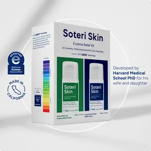 Eczema Relief Kit – Steroid-Free, pH Correcting and Balancing, Moisturizing & Hydrating Eczema Treatment Cream with Colloidal Oatmeal for Dry, Irritated & Eczema-Prone Skin – Soothes Sensitive Skin & Supports Skin Barrier – Daily Skincare Care