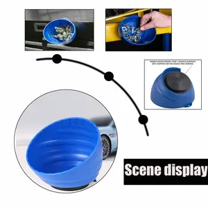 Magnetic Storage Bowl Set, Car Repair Tool Magnetic Bowl, Screw Organizer, Parts Holder, Strong Magnet, & Blue Boxes, 3 Piece Kit