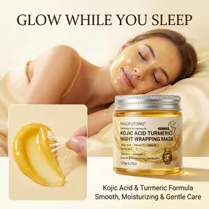 Turmeric kojic acid applied tear off facial mask for deep cleaning, oil control, moisturizing and non tight mixed skin