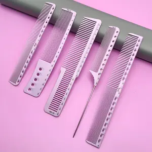 Precision Haircutting Comb Set, Five-Piece Measuring Combs, Salon Essential, Barber Tool, Home Use, Accurate Hair Length Cutting