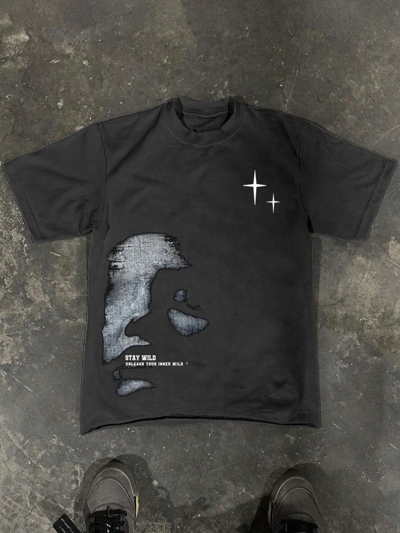 Men's Letter & Graphic Print Round Neck Tee, Regular Fit Street Fashion Casual Short Sleeve T-shirt for Daily Wear, Teens Summer Clothes