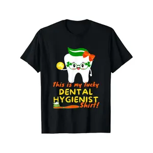 Funny St. Patrick'S Day Dental Hygienist Dentist Tooth T-Shirt