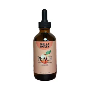 Handcrafted Peach Body Oil, Organic small batch skincare