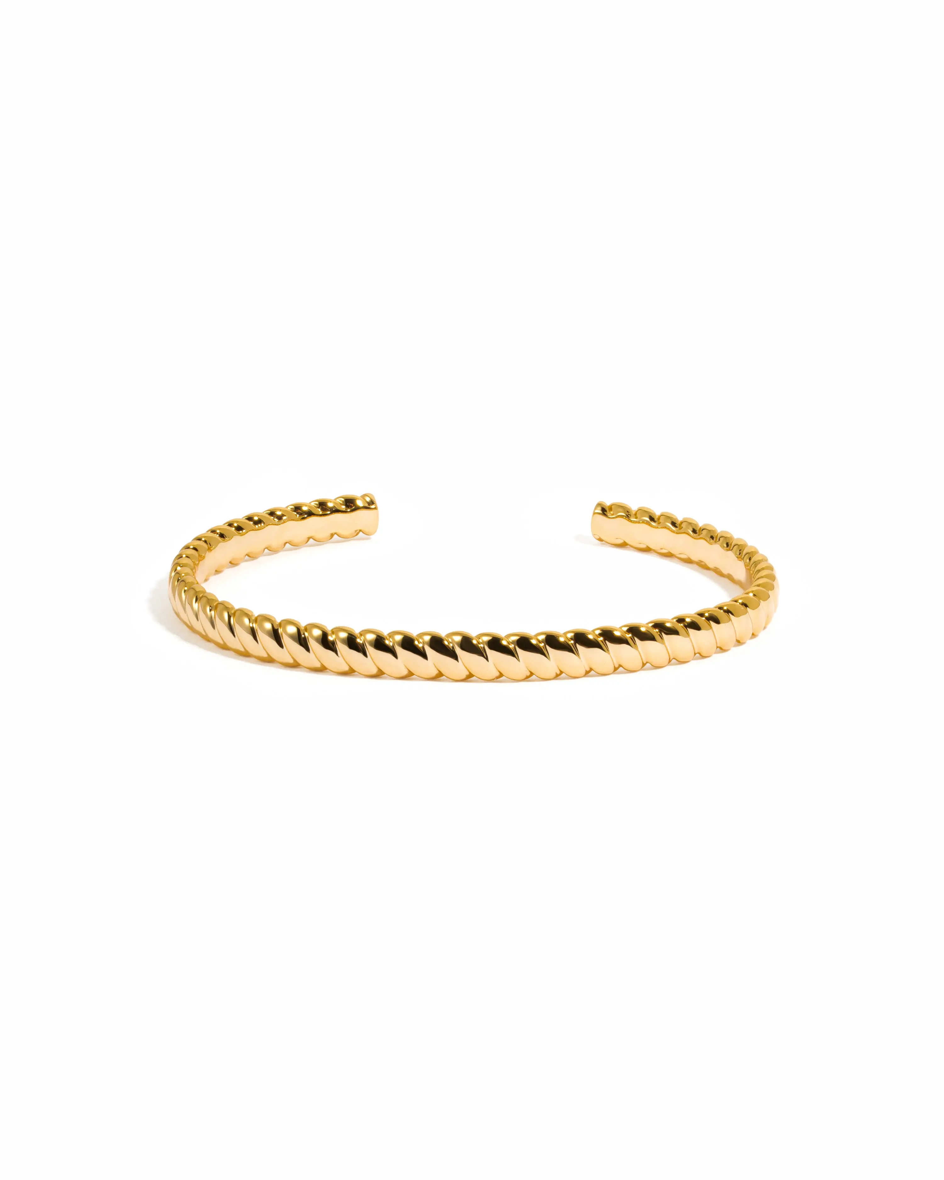 Sami Jewels 14K Gold Adjustable Rope Texture Open Cuff Bangle - Casual Daily Wear Gold Bangle Bracelet for Fashion Costume Jewelry Accessories