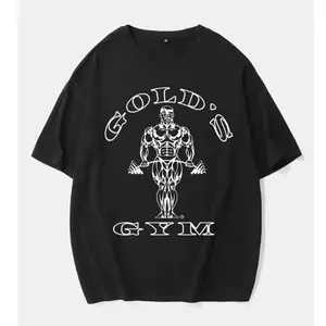 Gold’s Gym T-Shirt, Vintage Bodybuilding Tee, Men’s Fitness Workout Shirt,Golds Gym 1990s T-shirt, Gold s Gym Bar Bell Muscle Man Body Builder Graphic Shirt, Unisex Cotton Crew Neck Short Sleeve T-shirt