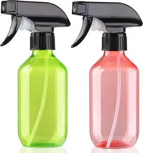 Plastic Spray Bottles 2 Packs - 10 oz/300 ml Empty Small Water Spray Bottles -  Plastic Refillable Containers for Hair, Gardening,