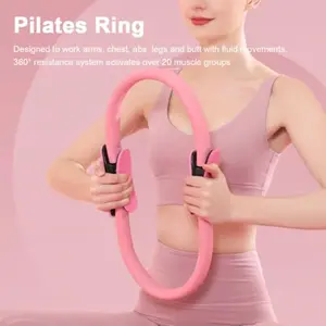 Women's Pilates Circle Yoga Shaping Tool, Pilates Shaping Machine, Home Fitness Equipment, Leg Slimming Pelvic Floor Resistance Ring, Strength Training Device
