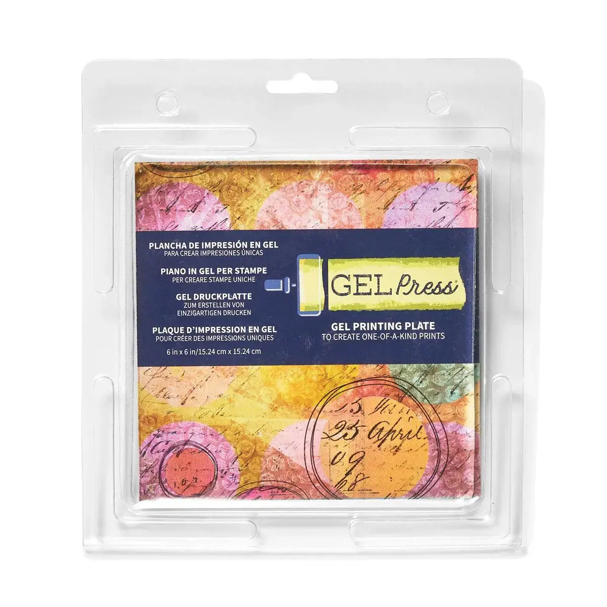 6 x 6 Gel Printing Plate for Art Journaling and Printmaking