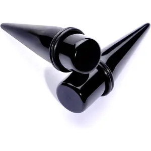 Unisex Ear Gauges Stretching Kit Straight Tapers for Stretched Ears Acrylic Taper Set