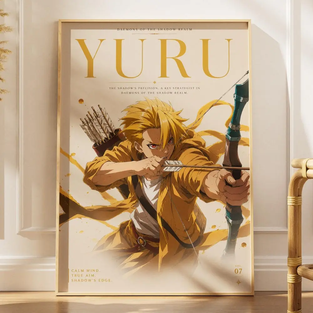 Yuru Daemons of the Shadow Realm Poster | Yomi no Tsugai Dark Fantasy Art