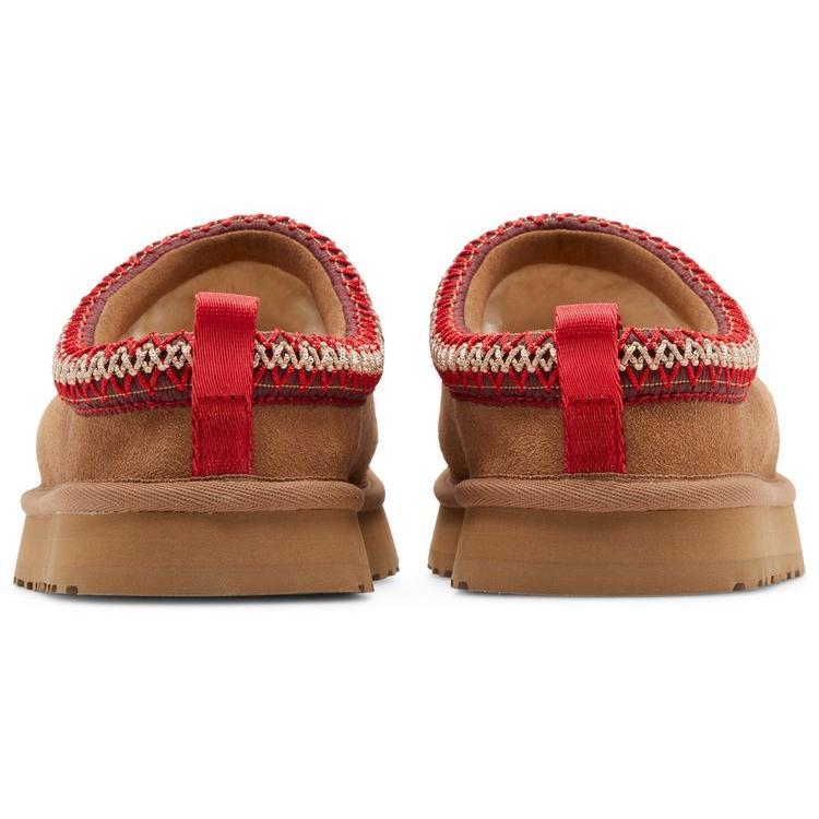 UGG Tazz Kids' Slipper 'Chestnut' Cozy Suede Upper & Sheepskin Blend - Runs 1-2 Sizes Up - Perfect for Lounging - Toddler & Kids Slippers