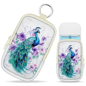 Hand Sanitizer Spray Case, Cute Hand Sanitizer Holder Zippered Pouch, Fashion Accessory with Snap Hook for 1FL OZ Glow Mist and Power Mist