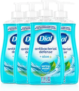 Dial Antibacterial Liquid Hand Soap, Spring Water, Defense Liquid Hand Soap + Aloe, Gold Scent