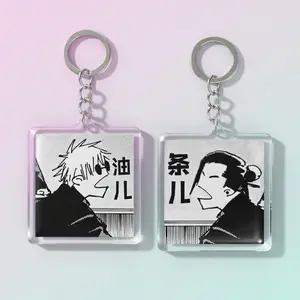 Jujutsu Kaisen Keychain, Gojo Satoru Geto Suguru Anime Collectible Charm, Gift for Jujutsu Kaisen Collectors